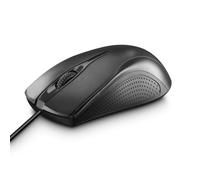 Hama | Ratón con Cable para PC (ratón de 3 Botones para PC, Portátil, Apto para Diestros y Zurdos, 1.000 dpi, Sistemas Operativos: Windows 11/10/8/7/Vista/XP, Mac OS 10.10 o más, Cable 1.5m) Negro