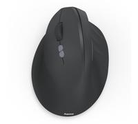 Hama | Ratón inalámbrico ergonómico para Zurdos. (Multidispositivo 3 Canales, Batería Recargable, 1800 dpi, 7 Botones silenciosos) Negro.