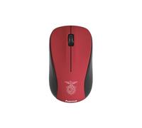 Hama | Ratón inalámbrico óptico MW-300 V2 Benfica (ratón silencioso, Receptor USB, 3 Botones con Rueda Desplazamiento, 10 metros) Rojo