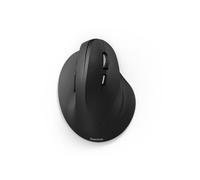 Hama | Ratón Inalámbrico Vertical Ergonómico (6 Botones, dpi Ajustable, 2,4 GHz con Receptor USB, Diseño Saludable para Muñeca, Silencioso, Pilas) Negro