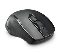 Hama | Ratón láser con 7 Botones (hasta 3200 dpi, Sensor láser, Clic silencioso, Forma ergonómica, Receptor USB), Color Negro