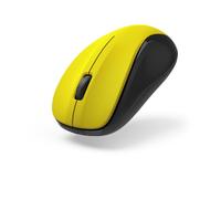 Hama Ratón MW-300 V2 Amarillo | Ratón óptico inalámbrico de 2,4 GHz, 1200 ppp, para ordenador portátil, PC, portátil, silencioso, con receptor USB