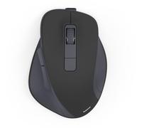 Hama Ratón óptico SS WM-500 – 6 botones, con cable, silencioso, recargable, negro