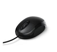 Hama | Ratón Óptico USB con Cable para PC y Portátil (Ratón de Ordenador Básico, 1000 dpi, Diseño Ambidiestro, Cable 1.5 Metros) | Negro