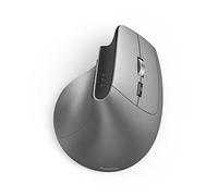 Hama Ratón vertical óptico ergonómico Bluetooth y USB 2.4GHz, 3 niveles DPI 1.000/1.600/2.400, Gris