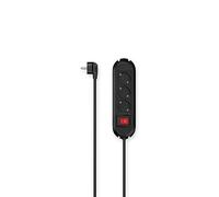 Hama - Regleta de 3 Posiciones Schuko, Enchufe Schuko, Cable de 1,5 Metros, Negro, con Interruptor de Encendido/Apagado