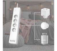 Hama regleta de enchufes WLAN, x4 x4 USB