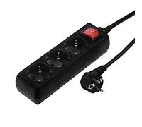 Hama Regleta 3 Tomas Schuko con Interruptor Negra