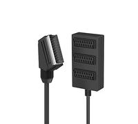 Hama - Regleta Scart M/3 Scart F, cable 50 cm
