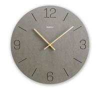 Hama Reloj de Pared Creta analógico de Cuarzo con números Grabados, diámetro de 30 cm, Color Gris