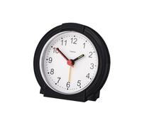 Hama | Reloj Despertador analógico (Classic, Reloj Despertador de Mesa, Silencioso, Agujas Fluorescentes) Negro