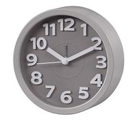 Hama | Reloj Despertador analógico (Reloj de Mesa Estilo Retro, Despertador analógico, Reloj silencioso 120 mm, 40 mm, 120 mm, 150 g) Gris.