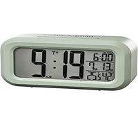 Hama | Reloj Digital con Radio (Radio Despertador Digital, iluminación LED, función Reloj, Fecha, Temperatura y Humedad, función Alarma Creciente) Verde Menta