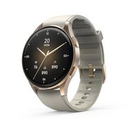 Hama | Reloj Inteligente 1.32" (Smartwatch Resistente al Agua IP68, GPS, análisis sueño, frecuencia Cardiaca, Monitor de hasta 100 Actividades, Pantalla táctil) Beige Oro