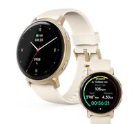 Hama | Reloj Inteligente Mujer con GPS y Llamadas. (smartwatch amoled, pulsómetro de muñeca, ip68 Impermeable, podómetro Contador de Pasos) Oro.