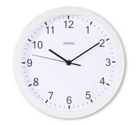 Hama | Reloj Pared silencioso. (Cuarzo 25 cm numeros), Blanco