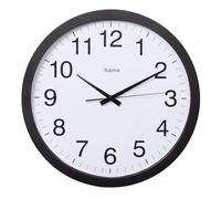Hama | Reloj Pared silencioso Cuarzo analogico numeros Grande, Negro | Movimiento cuarzo preciso. Sin ruido. Diametro 40 cm. Segundero. Pilas AA. Cubierta vidrio. Ideal salon, oficina y cocina.