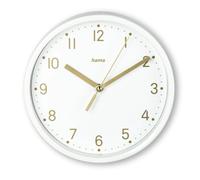 Hama | Reloj sobremesa analogico silencioso (16cm, Cuarzo, Pilas AA),Blanco | Reloj sobremesa analogico. Movimiento cuarzo preciso. Diametro 16 cm. Segundero. Pilas AA. Cubierta vidrio. Sin ruido.