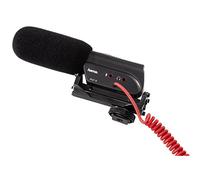 Hama RMZ-18 - Micrófono direccional para videocámaras réflex y cámaras de Sistema, Color Negro