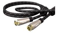 Hama Sat-Anschlusskabel, F-Stecker - F-Stecker, Metall, vergoldet, 3,0 m, 120 dB (00179216) Marca