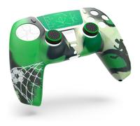 Hama Set Funda Protectora Antirayaduras Antideslizante Silicona PS5 Verde 54459