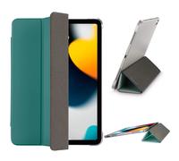 Hama Funda para iPad Air 4ª generación 2020 / 5ª generación 2022 de 10,9 pulgadas (Flip Case para Apple Tablet, Funda protectora con función atril, parte trasera transparente, cubierta magnética), color verde