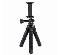 Hama - SmartPhoto Mini Trípode ``Flex´´ 14cm Negro (GoPro & Phone)