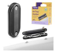 Hama - Soporte Apple AirTag para Bicicleta, diseño Extra Plano, Montaje en Puntos de fijación Porta-Bidon, protección discreta, Material Resistente, Accesorio de Seguridad, Color Negro
