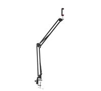 Hama Soporte de Escritorio para Fotos, vídeos (trípode, Rosca 1/4, para Smartphone, Tableta, cámara, vídeo Ajustable) Negro