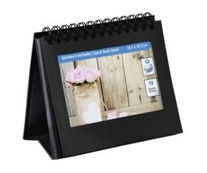 Hama Soporte de libro en espiral para 12 fotos de hasta 11x15 cm, con refranes, Sw