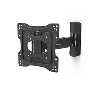 Hama Soporte de pared para TV giratorio 180° inclinable extensible (soporte de TV para televisores de 19 a 48 pulgadas, soporte de TV con protección antirrobo, ideal para uso comercial, VESA hasta 200