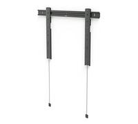 Hama Soporte de Pared Ultrafino para TV de 90 Pulgadas, VESA 50 x 50 a VESA 600 x 400, hasta 80 kg, Distancia a la Pared 1,45 cm, extraplano, Altura Ajustable, rígido, Fijo, con Tacos Fischer