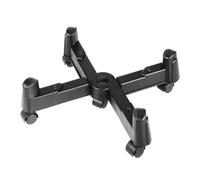 Hama | Soporte para CPU, 10 x 40 x 11.5 cm, Negro | Transporte para torres de PC, Carro de CPUs, Soporte 5 ruedas para torre de ordenador, antideslizante, 25kg de carga máxima