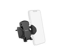 Hama Soporte para teléfono móvil, ancho 4,5-9 cm, clip rejilla ventilación, giratorio 360°, negro
