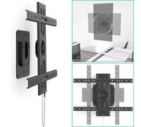 Hama Soporte de Pared para TV en Formato Vertical y Horizontal, 203 cm, Color Negro