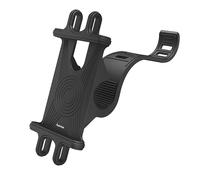 Hama Soporte Universal para Teléfono Móvil, Bicicleta/Coche - Soporte Pasivo, Negro, Caucho, Silicona, Montaje de Abrazadera