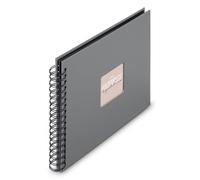 Hama Spiral Album Fine Art 28 x 24 cm 50 Black Pages Stone Grey Mittelgroße