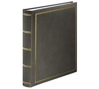 Hama Super Jumbo London - Álbum de Fotos (34 x 35 cm, 80 páginas Blancas, álbum de Fotos para 480 Fotos para Hacer y Pegar, álbum de Fotos con separadores de pergamino), Color Gris