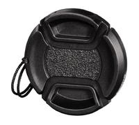 HAMA |Tapa para Objetivo 40.5 mm de cámara réflex (Tapa para Proteger tu Objetivo con Sistema Snap, Cuerda incluida para Mayor Seguridad) Color Negro