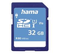Hama Tarjeta de Memoria SDHC de 32 GB (Clase 10 UHS-I de 80 MB/S, 5 años)