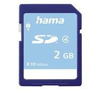 HAMA | Tarjeta de Memoria Secure Digital de 2 GB (Tarjeta SD de 2 GB, 10MB/s, para GPS, PDA's, Camaras, terminales de inventarios) Color Lila