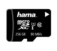 Hama Tarjeta microSD microSDXC de 256 GB y 80 MB/s, Velocidad de Transferencia de Clase 10, Tarjeta de Memoria microSD en Formato Mini SD para teléfono Android, Smartphone, Tableta, Nintendo UHS-I