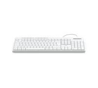 Hama Teclado con Cable CK-200 (Teclado USB, sensación ergonómica, Teclas silenciosas, Cable extraíble, disposición Alemana QWERTZ, Teclas Multimedia, botón Asistente para asistentes de IA), Color