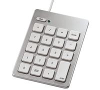 Hama - Keypad, Con cables, USB, numeric, MAC OS 10.6.2 +, Plata (QWERTZ)