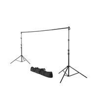 Hama Telón de Fondo para Estudio y Viajes (158-295 cm, Extensible), Color Negro