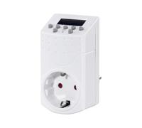 HAMA | Temporizados Digital Semanal (Enchufe Programable, Interruptor de Encendido/Apagado Automático, Ahorro Energético, Nº de Posibilidades de Encendido/Apagado por Día: 20) Color Blanco