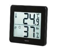 Hama | Termohigrómetro digital interior con indicador de confort, Negro
