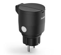 Hama - Toma conectada impermeable Matter (IP44, medición del consumo eléctrico, toma WiFi Alexa Google, control de aplicaciones, no requiere concentrador, toma exterior impermeable conectada