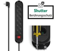 Hama Toma Múltiple 6 Vías Con Interruptor Negro 1,5 m 16 A