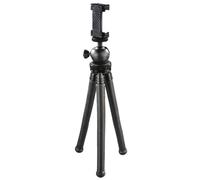 Hama | Trípode Flexpro para Smartphone, GoPro y cámaras de Fotos, Negro | Patas articuladas, Altura de 27 cm